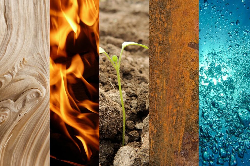 five elements of nature in feng shui to attract love